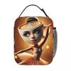 Ballerina Cappuccina Brainrot Album Insulated Lunch Bags Leakproof Meal Container Cooler Bag Tote Lunch Box Work Outdoor Men
