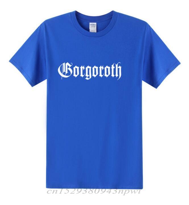 GORGOROTH T Shirts Men Rock Band Thrash Black DEATH HEAVY METAL PUNK Rap Twilight of the Idols Tshirt