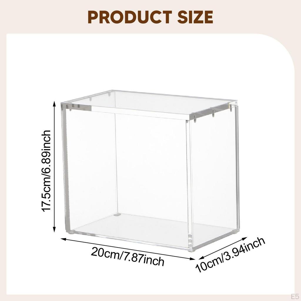 Clear Figure Display Case Doll Storage Box Desktop Collectibles Dolls Elegant Multipurpose Gift