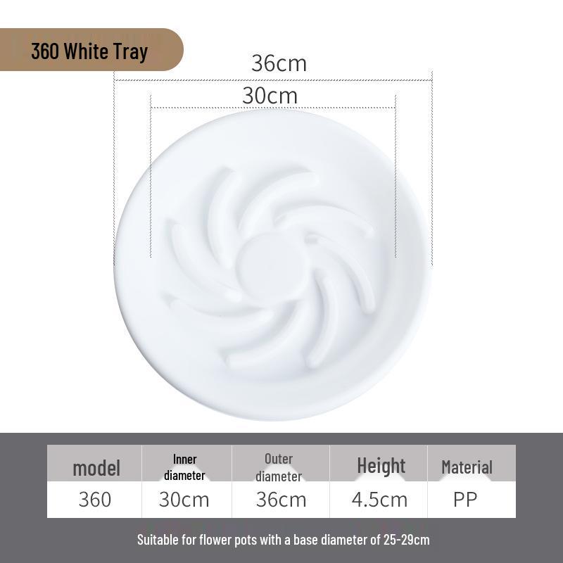 Round Permeable Water Collection Tray - Anti-Suffocation Root Rot Mat for Flower Pots