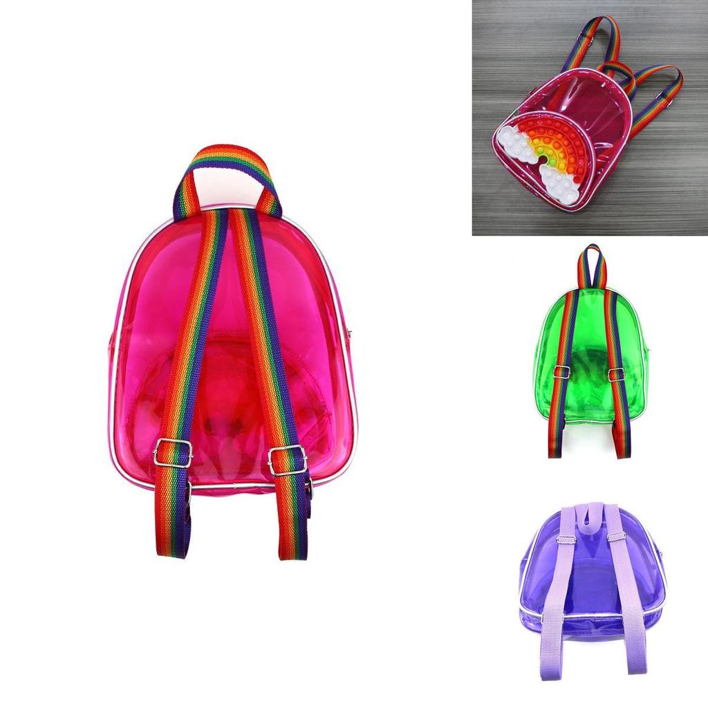 Stylish Fidget Backpack Toys Big Size Pop It Shoulder Bag For Ultimate Stress Relief