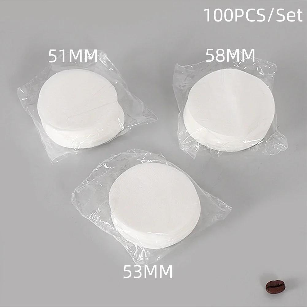 Coffee Filter Paper Espresso Paper Filters 51mm 53mm 58mm 100pcs Puck Screen For Delonghi Portafilter Machine Tools