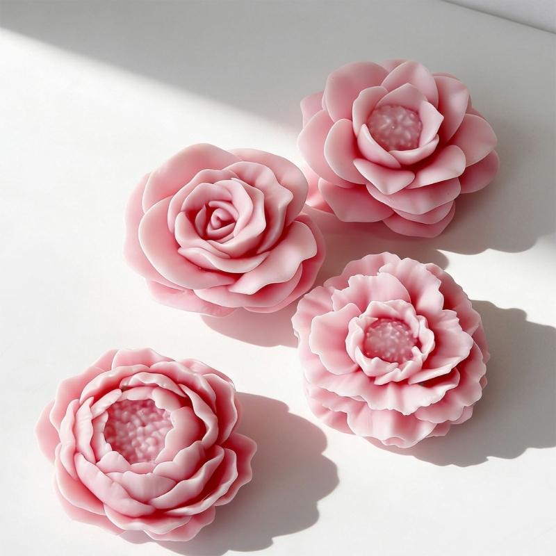 Pack of 4 Silicone Mould For Making Crystals Drip Flower Decorations Craft Projects