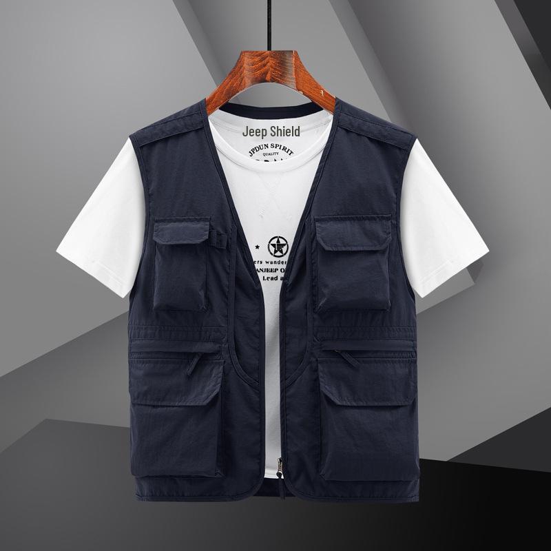 Quick-Dry Multi-Pocket Outdoor Vest for Photography, Fishing, and Mountaineering