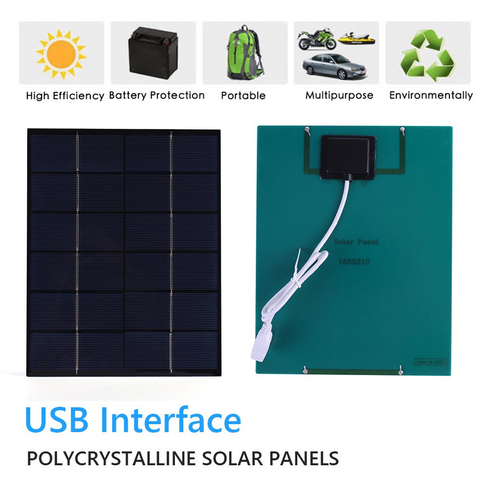 7W 6V Solar Panel with 8inch USB Exhaust Fan Portable Solar Panel Powered Fan Multipurpose Ventilator for Pet House Chicken Coop