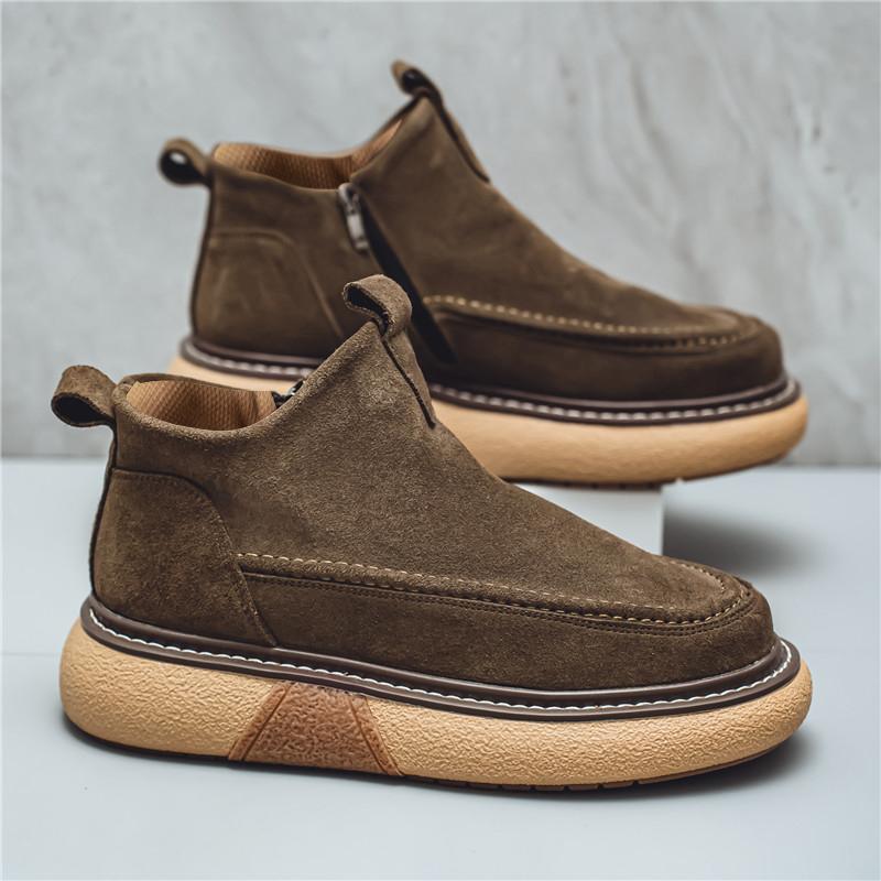 Winter Men's Boots Couple Boot Simple Fashion Snow Shoes Warm Non-slip Easy To Clean Popular Model Home Couples Cotton Shoe New