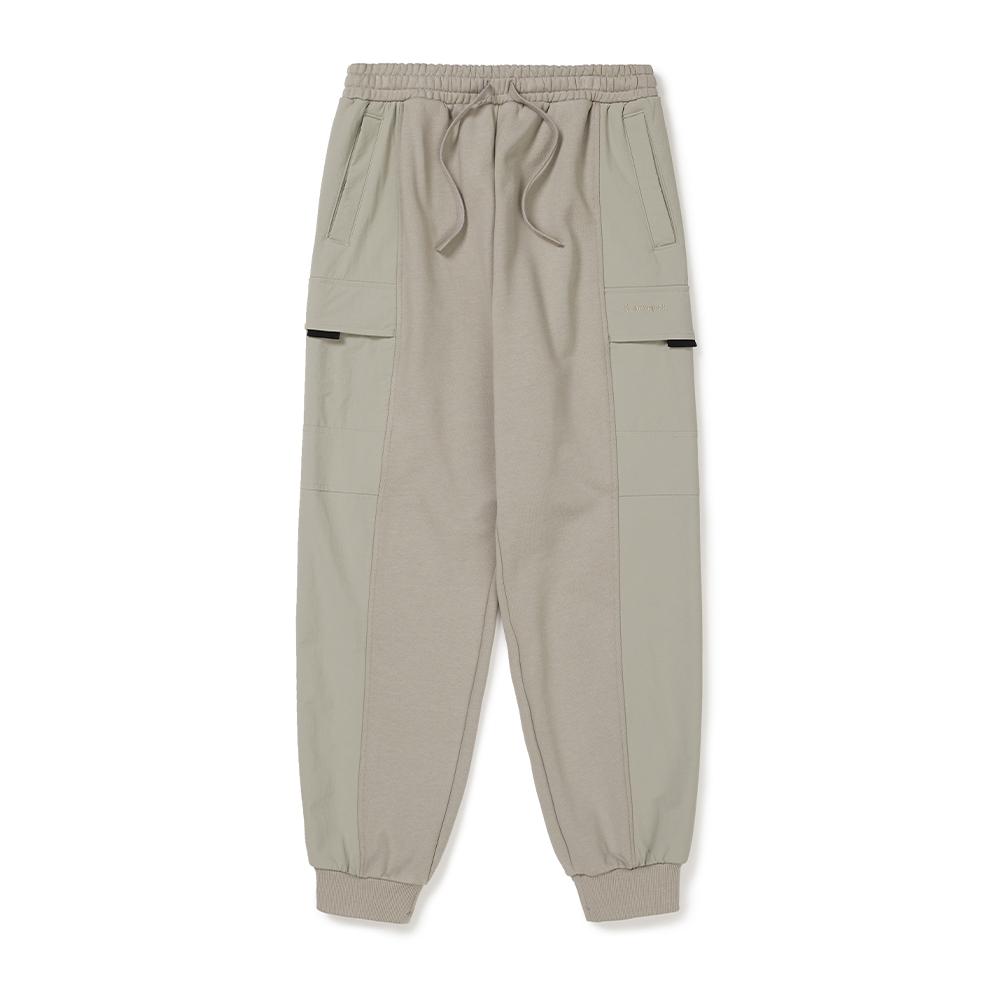 SNOWPEAK Woven Mix Jogger Pants Beige Gray (S24FMFFP24)