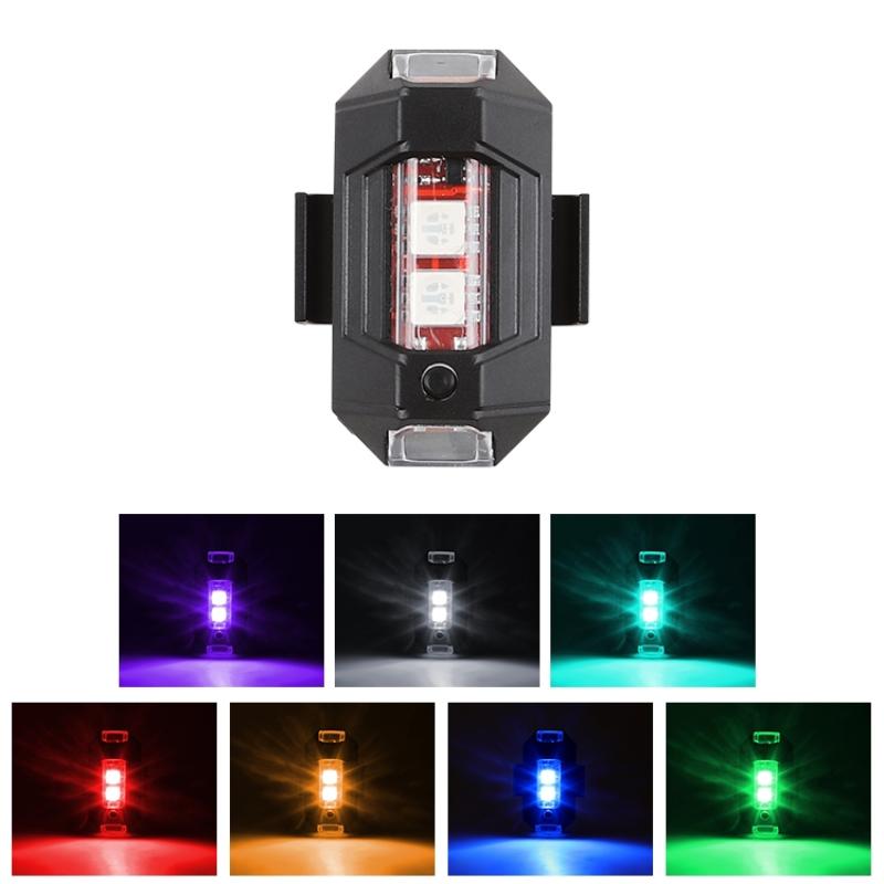 Wireless Remote USB LED Strobe Safety Warning Light IP65 Waterproof Flashing Lamp for Sedan Pickup Motorcycle