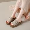 Thick-soled Bag Head Half Slippers Women's Summer New Sandals Wear Retro Lazy One Pedal Beach Shoes