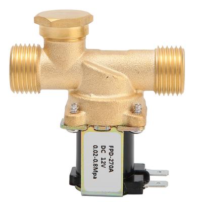 G12" Normally Close Brass Solenoid Electromagnetic Valve Water Inlet Switch (DC12V)
