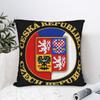 Czech Republic Coat Of Arms Pillow Cover Merch Soft Cushion Cover Decoration Pillow Case Cover Home Multiple Sizes