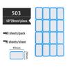 Self-Adhesive Classification and Identification Paper Stickers