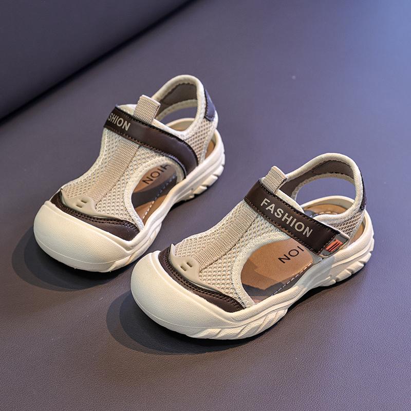 Girls' Sports Sandals Summer Mesh Hollow Breathable Children's Fashion Comfortable Casual Shoes Lightweight Chunky Sneakers