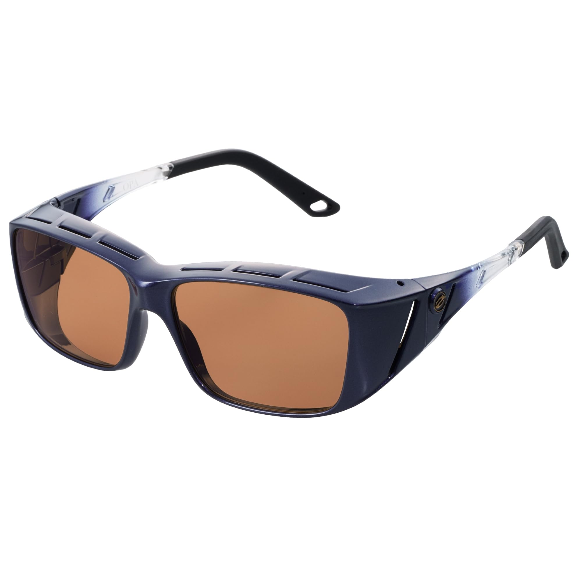 Zeque Polarized Sunglasses OPA Dark Navy Gradient LUSTER ORANGE [Zeque] (Oper) F-2114
