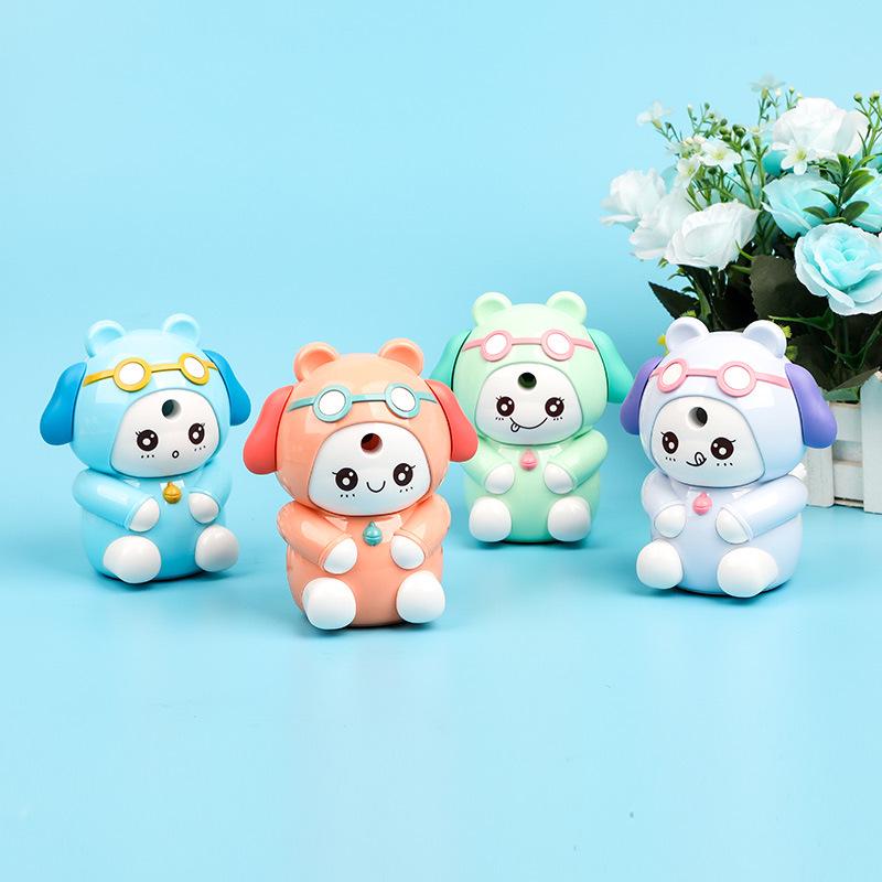 Lucky Dog Automatic Cartoon Pencil Sharpener for Elementary Students
