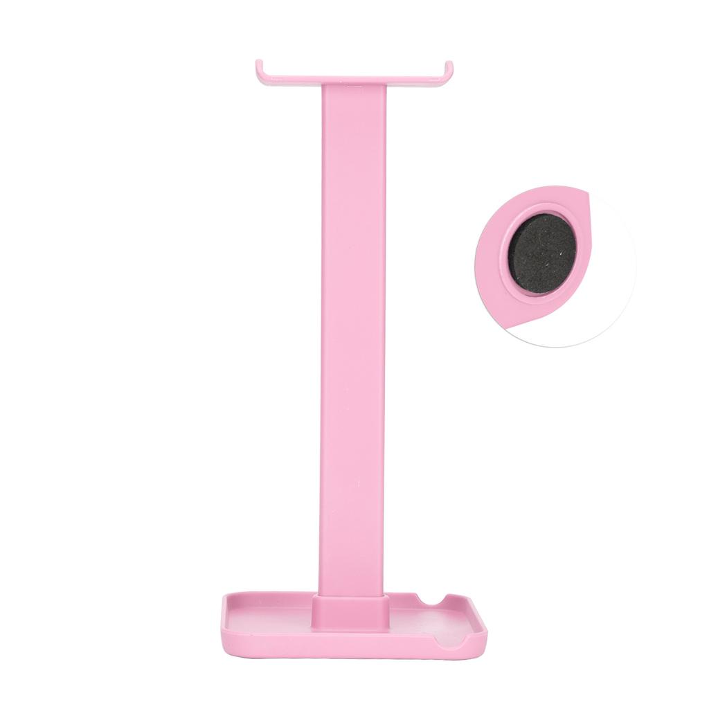 Headphone Stand Multifunctional Space Saving Sturdy Durable Stable Bright Color Headset StandPink