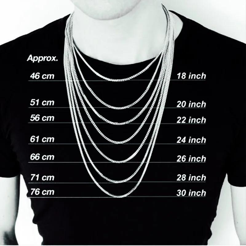Stainless Steel Chain Cuban Link Necklace For Men Women Jewelry Punk Goth Neck Pendant Accessories Golen Black Silver Color