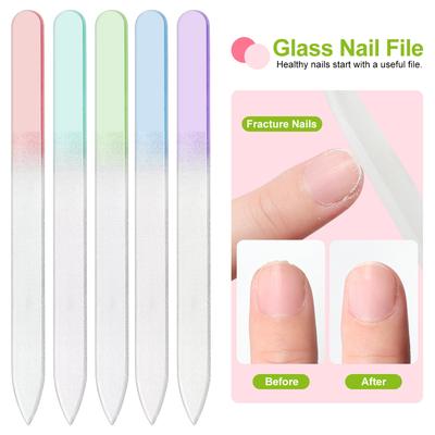 Professionelle Glasnagelfeilen Schleifen Poliert Langlebig Kunst Polster Kristallglas Nagelfeile Geeignet für Nagelstudio Werkzeuge