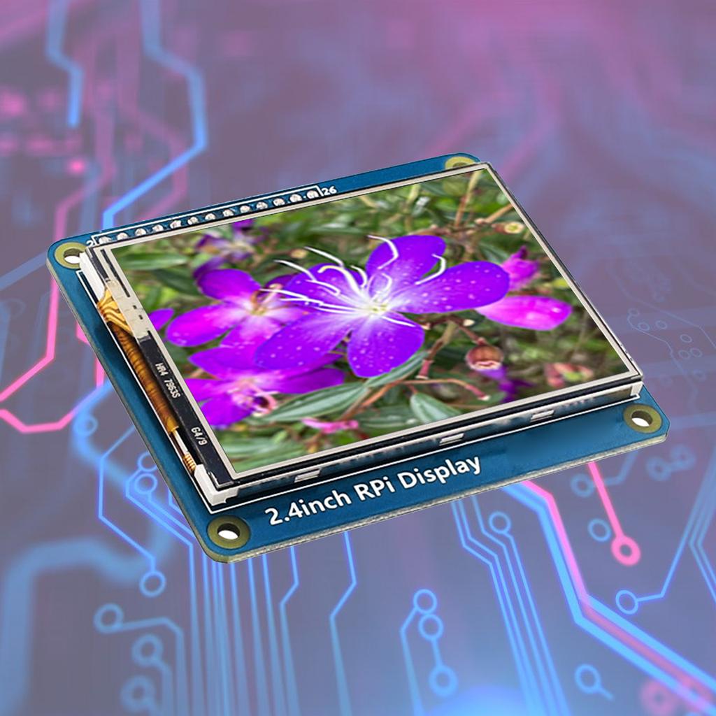TFT Display LED Backlit Display Module 2.4inch Screen 320x240 for Pi 4B 3B+ 3B+ Low Power Consumption