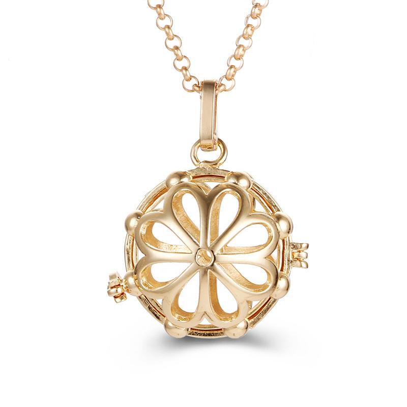 Aromatherapie Engelenvleugels Kleurrijk Zirkoon Kooi Medaillon Ketting Gloeiende Warme Bal Vrouw Mode Cadeau Diffuser Hanger Sieraden