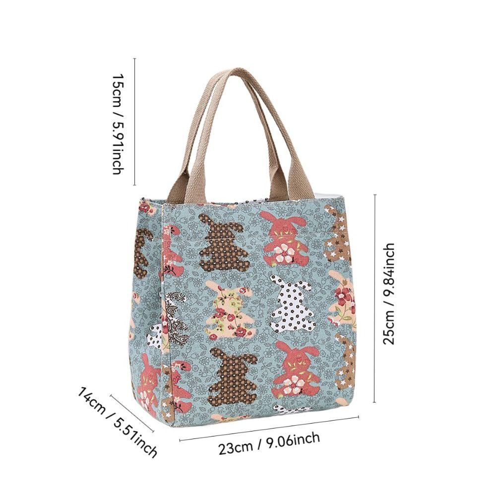 Cartoon Lunchbox Verdickte Tragetasche Niedliche Aufbewahrungstasche Arbeit