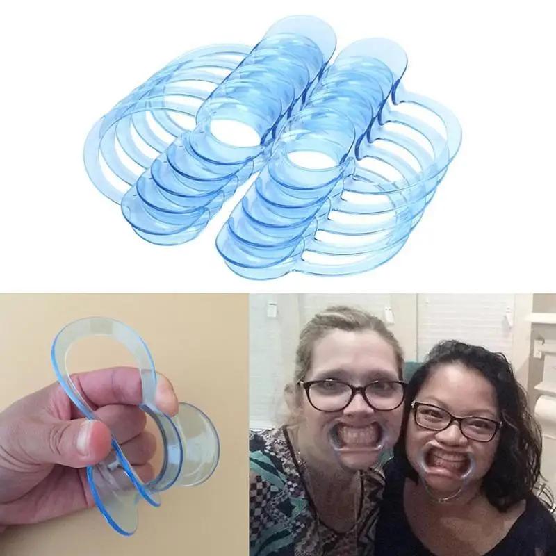 10Pcs C-shaped Plastic Cheek Lip Retractor Dentist Dental Mouth Opener C-shaped Opener