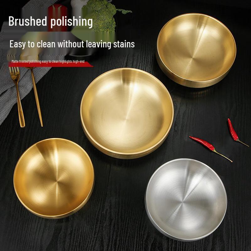 Korean Style Stainless Steel Double Layer Bowl