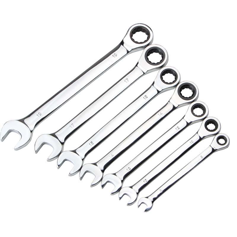 Combination Ratchet Wrench Set - Quick Ratchet & Socket Tools
