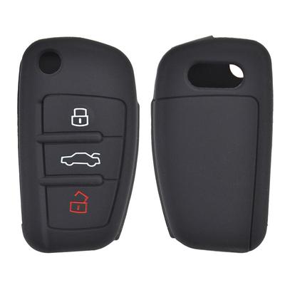 3 Tlačítkové Silikonové Pouzdro na Obal Klíčenky Dálkového Ovládání Auta Pro A1 S1 A3 S3 A4 A6 RS6 TT Q3 Q7 2005 2006 2007 2008 2009 - 2013