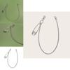 Pin Stainless Steel Pants Chain For Women With Lobster Clasp Punk Waist Accessory