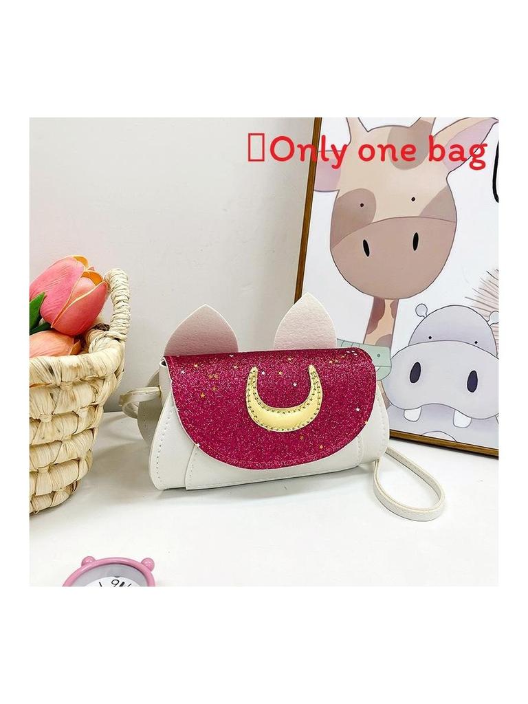 Single Ears Cat Shoulder Crossbody Bag Kids School And Daily Use Cute Accessory