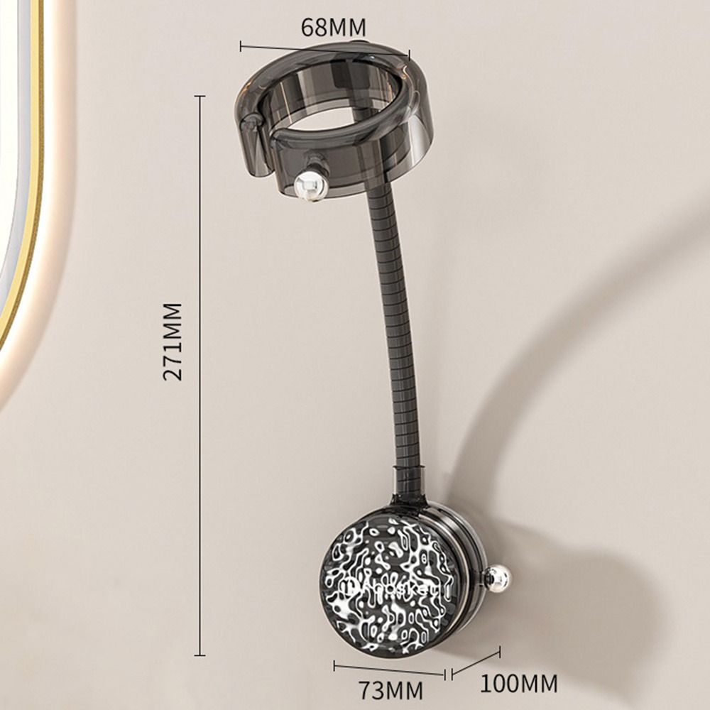 Suction Cup Hair Dryer Holder 360 Degrees Rotation Adjustable Universal Hairdryer Stand Hands Free Wall-Mounted Blower Bracket