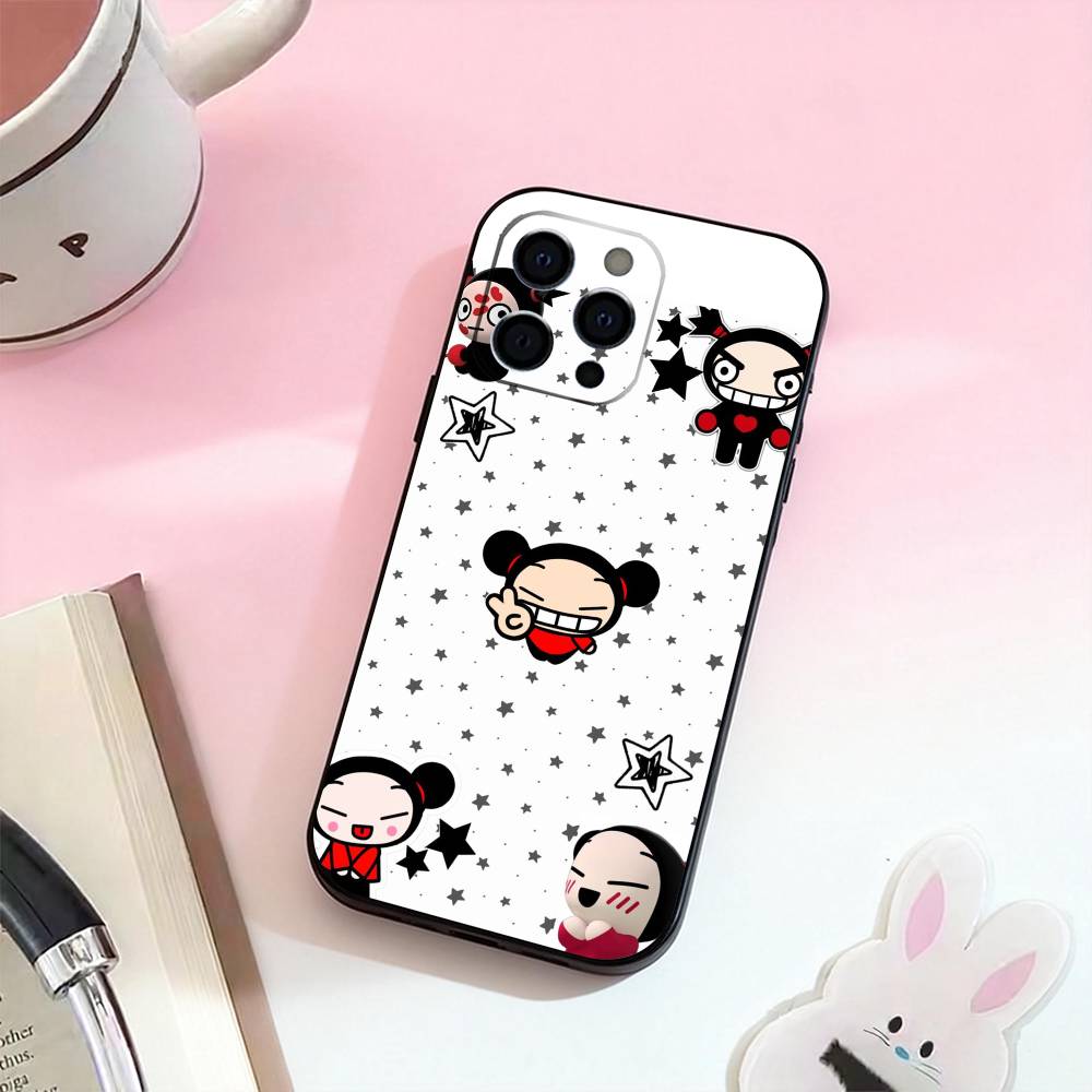 Cute Cartoon-Pucca Phone Case For iPhone 17,16,15,14,13,12,11 Plus,Pro,Max,XS Silicone Soft Cover