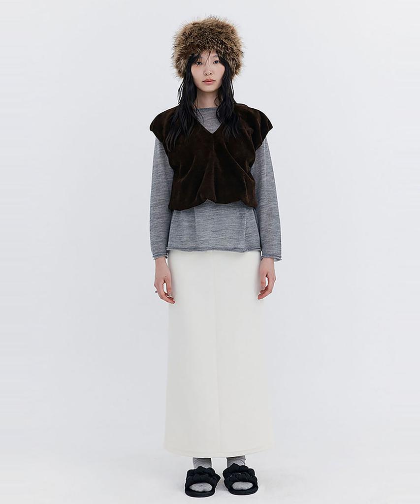 Bundercammer Basic Long Skirt_Cream
