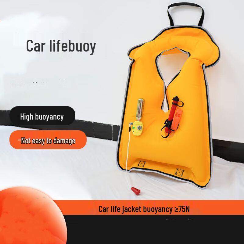 OLOMM Emergency Car Safety Tool with Window Breaker and Life Vest One Size