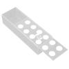 Acrylic Flower Vase Long Rectangle Transparent Modern Vase 12 Hole Flower Box with LED Lights
