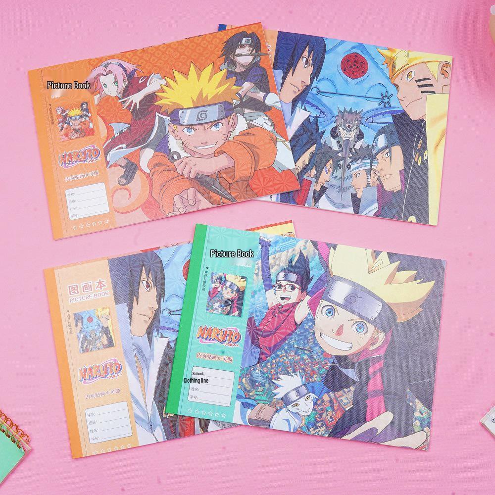 Naruto A4 Cartoon Coloring Book for Kids: Cute and High-Quality Sketchbook