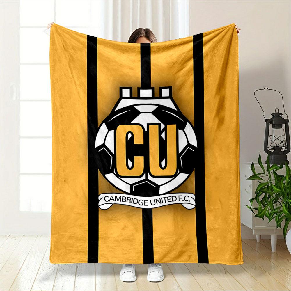 Cambridge United FC Blanket for all seasons blanket lunch break throw gift