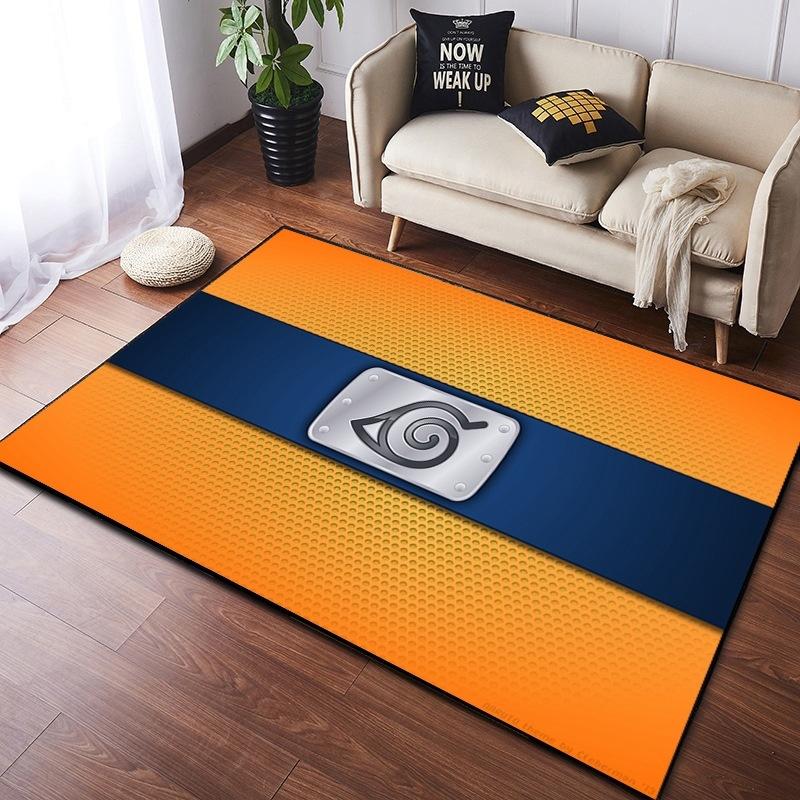  Naruto Anime Carpet Cloud Akatsuki Anime Rug for Boy's Gaming Room Decor Non Slip Style E-sports Swivel Chair Floor Mat