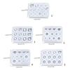 Silicone Molds For Resin Beads Gemstones DIY Crafting Multi Shape Jewelry Accessories Pendants Casting Tools Supplies Set