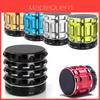 Sleek Bluetooth Wireless Portable Mini Speaker With Metal Steel Finish And Fm Radio