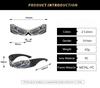 Y2K Punk Frameless Integrated Women Sunglasses Luxury Brand Retro Mesh Surround Design Technology Sense Men Sun Glasses UV400