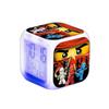 (B)Ninjago 7 Colorful Light Led Digital Alarm Clock Bedroom Decor With Time, Temperature, Alarm, Date For Kids Gifts