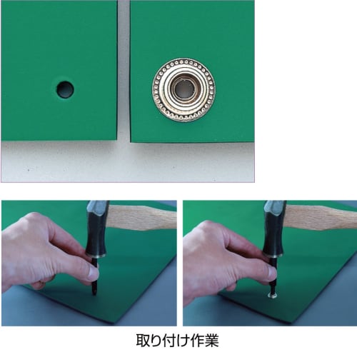 HOZAN Punch Set, Tools for Attaching Jumper Snaps to Materials, Includes 1 Punch and Chisel, F-29-2