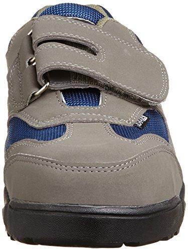 Co-cos Nobuoka Safety Work Shoes, JSAA Certified Professional Sneakers, Magic Type, Algrid A-34000, Gray, Size 22.0cm
