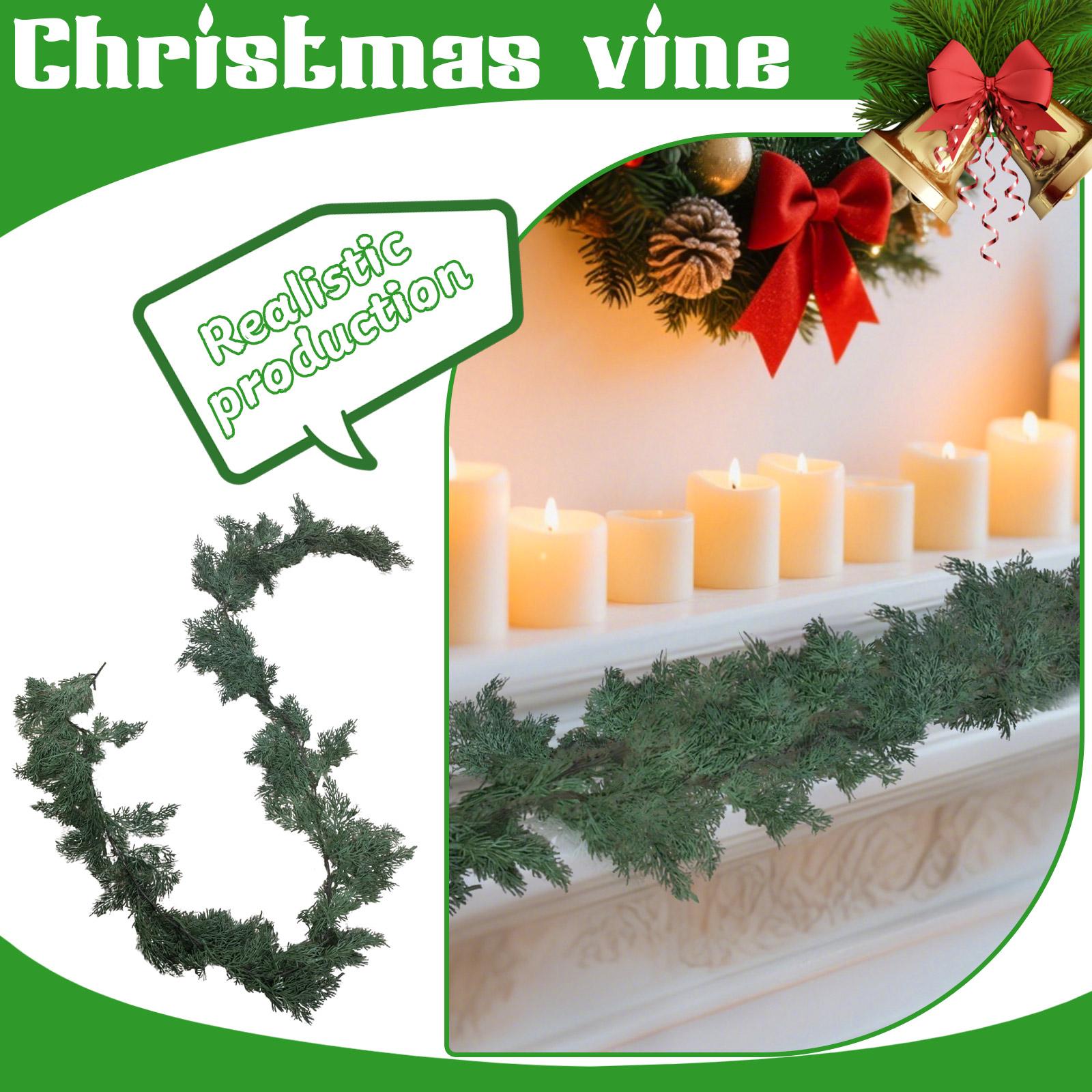 

Artificial Norfolk Wreath, Realistic Tree Wreath, Artificial Wreath, Suitable For Christmas Tablecloth, Mantel, Wall, Indoor, Outdoor Decorat One Size