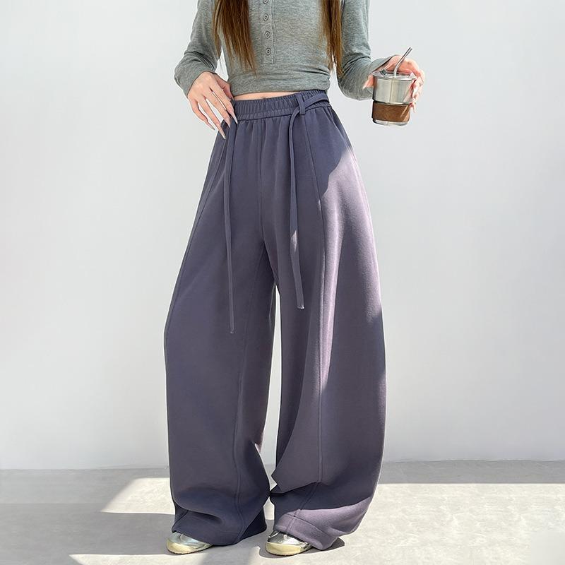 Uncle Radish Lazy Wind High Waist Wide Leg Pants Women's Autumn and Winter New Design Loose Casual Sports Pants