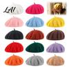 Slouchy Artist Hat Women Wool Beret Hat Elegant Classic Solid Color Winter Daily Casual Wear Accessory Cap Soft Breathable Blend Headwear for Ladies