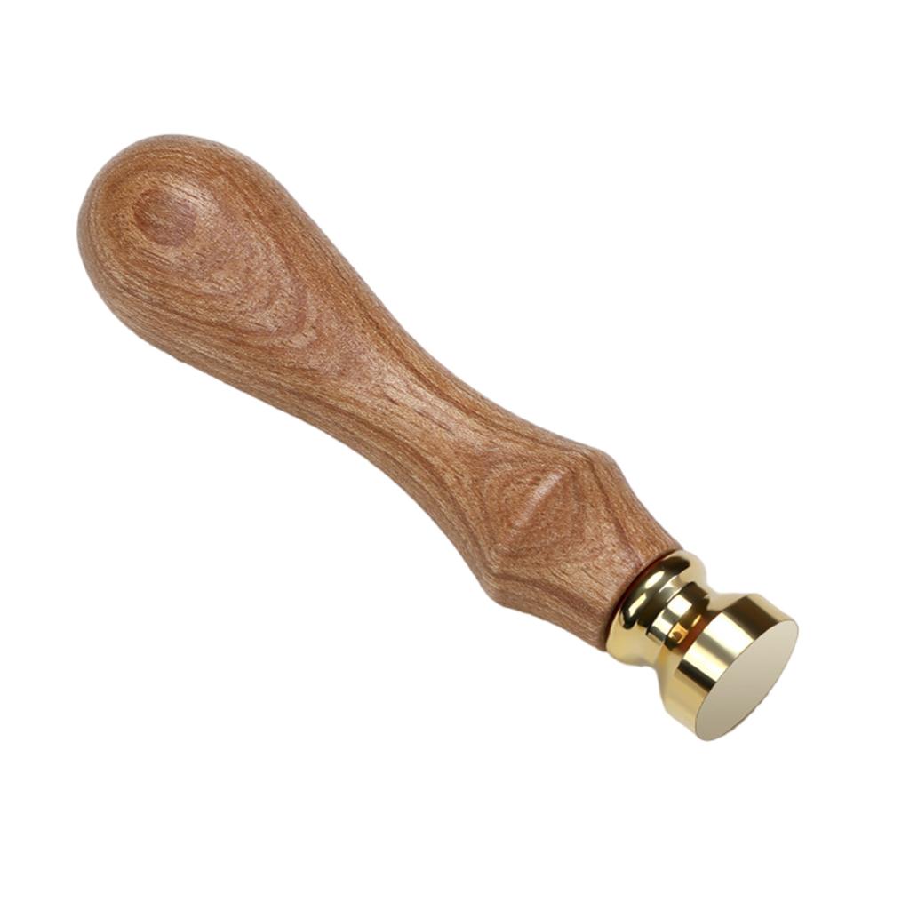 Craft Stamp Head with Wood Handle Set for Seal Card Envelope Unfinished Seal Stamp Round Square Flower Heart Stamp Head