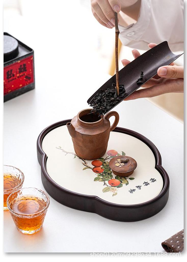 Water Absorbent Tea Tray - Small Chinese Gongfu Tea Set Accessory and Coaster for Tea Ceremony.
